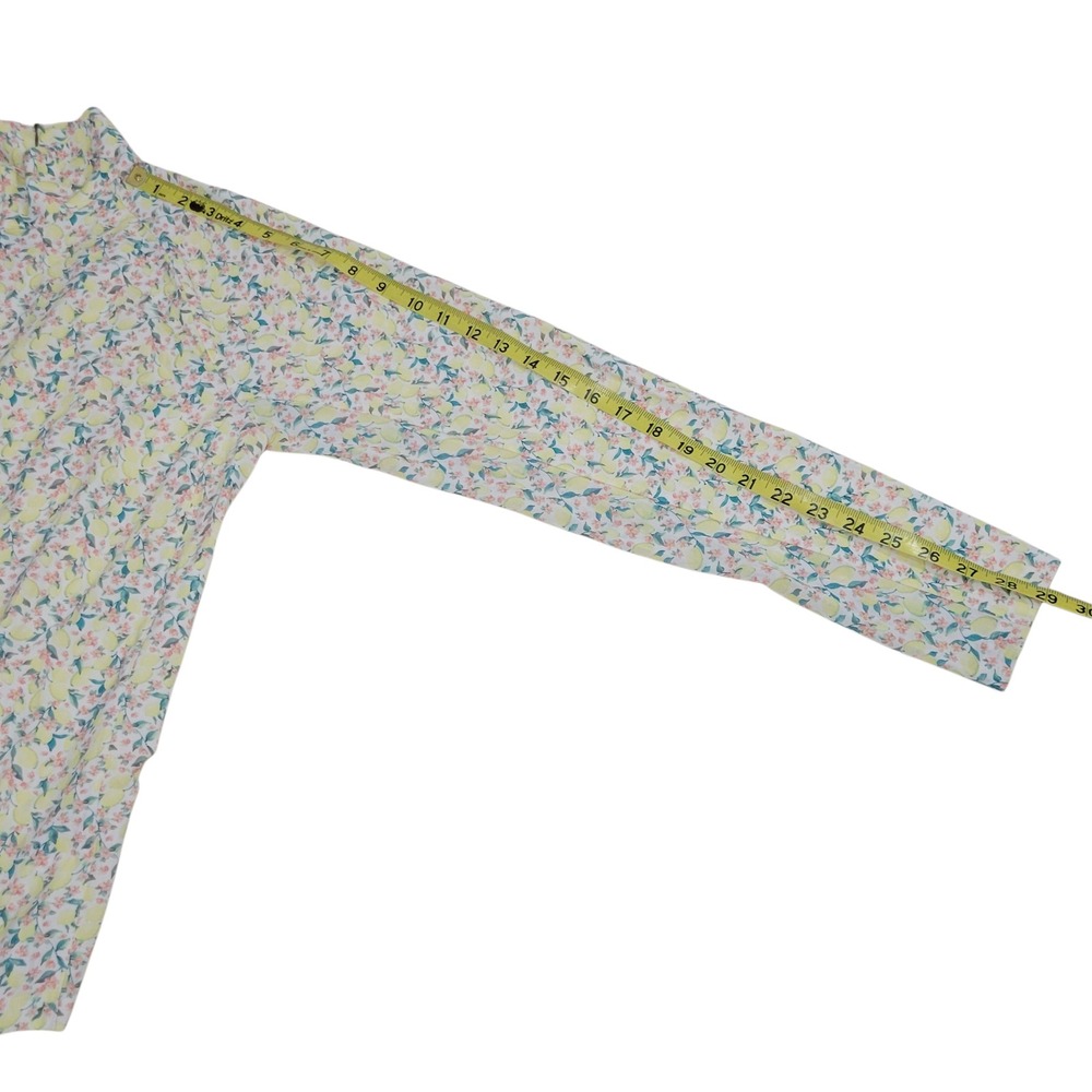 1/4 Zip Golf Suncover Shirt Womens Large Lemon Long Sleeve UPF 50 Athleisure NEW - Picture 12 of 14